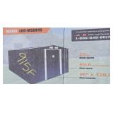 8 Ft X 10 Ft Galvanized Apex Roof Metal Shed