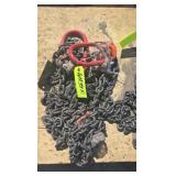Two- 7 ft Double Legs Lifting Chains Slings