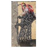 Two- 7 ft Double Legs Lifting Chains Slings