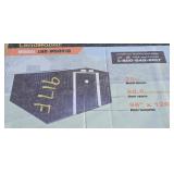 8 Ft X 10 Ft Galvanized Apex Roof Metal Shed