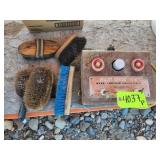 Horse Brushes & Vintage Fencer
