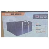 6 Ft X 8 Ft Galvanized Apex Roof Metal Shed