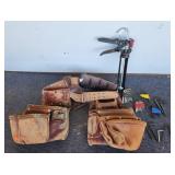 Leather Construction Bag/ Allen Wrenches