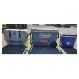 Three Camping Coolers