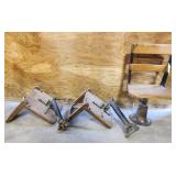Antique Wooden School Chairs