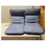 2 - Matching Blue Chair Cushions