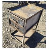 Metal Cabinet on Rollers