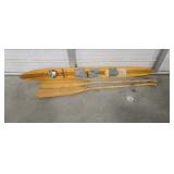 Wood Water Ski & Oars