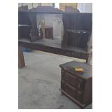 Head Board w/ Mirror & Night Stand