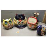 4 pc. Mexican Avera Pottery Planters