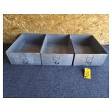 3 - Aluminum Drawers/ Drawer Slides