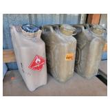 2-- Green Fuel Cans 1-- Tan Fuel Can