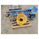 Pallet  with Brush Guard, Jack, Hand Cart and More