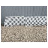 2-- White Vinyl Lattice Panels