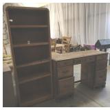Wooden Book Shelf/ Wooden Desk