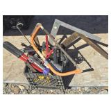 Crate of Tools/ 3 Framing Squares