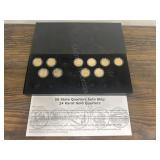 10 -- 24 Karat Gold Quarters