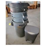 5-- Large Trash Cans 1 Small Trash Can