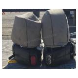 2 Helmets/ Padded Carry Bags/ Saddle Bags