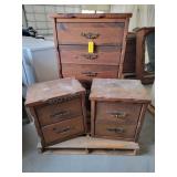Tall Dresser with Matching Night Stands
