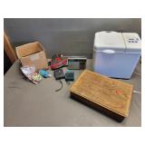 West Bend Bread Machine & 2 Boxes of Misc Items