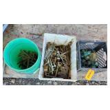 Variety of Old Hinges/ Vintage Insulators
