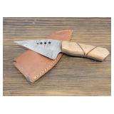 Handmade Damascus Steel Knife w/ Sheath