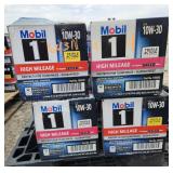 Mobil 10W-30 Synthetic Motor Oil - 4 Cases