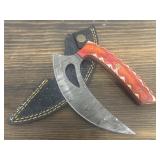 Damascus Knife & Sheath