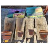 Lawn Edging/ Clay Flower Holders