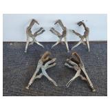5-- Welding Vise Grip Clamps