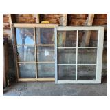 2-- Vintage Wood Frame Windows