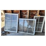 3- Vintage Wood Frame Windows