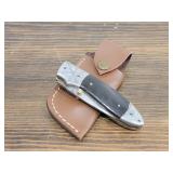 Handmade Damascus Steel Knife w/ Sheath
