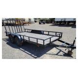 Side by Side Utility Flatbed Trailer