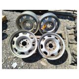Set of 4 Rims- 6 Lug