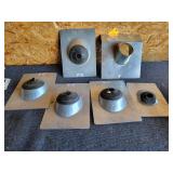 6- Metal Vent Roof Caps
