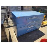 Large Blue Rolling Tool Box