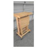 TV Trays on Rolling Stands