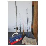 Fishing Poles and Tackle Boxes