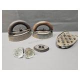Sad Irons / Crystal Door Knobs