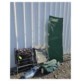2 Tents, Repair Kit, Lounge Chairs, Cot