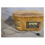 GE Radio- Turn Table in Cabinet