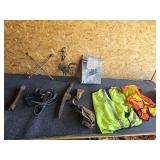 Bucket of Misc & Ryobi Corded Drill