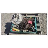 Pallet of Truck Chains & Misc Tools