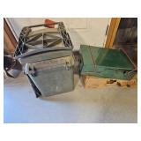 Vintage Coleman Camp Stove in Box & Hunting Chair