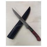 Damascus Knife & Sheath