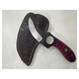 Damascus Knife & Sheath