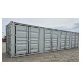 40' Steel Container with 4 Sets of Side Doors