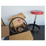 Shop Stool & Gear Pump